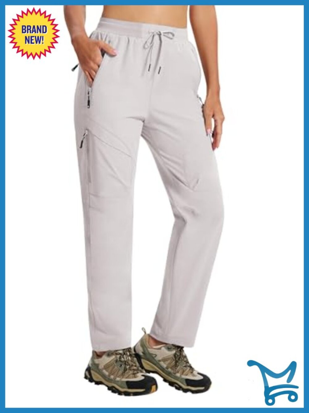 Women's Hiking Cargo Pants Quick Dry Lightweight Straight Leg Outdoor Travel